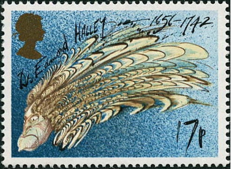 Halley stamp GB 1986