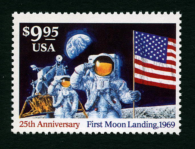exploring the moon on stamps first man on the moon stamp sheet value