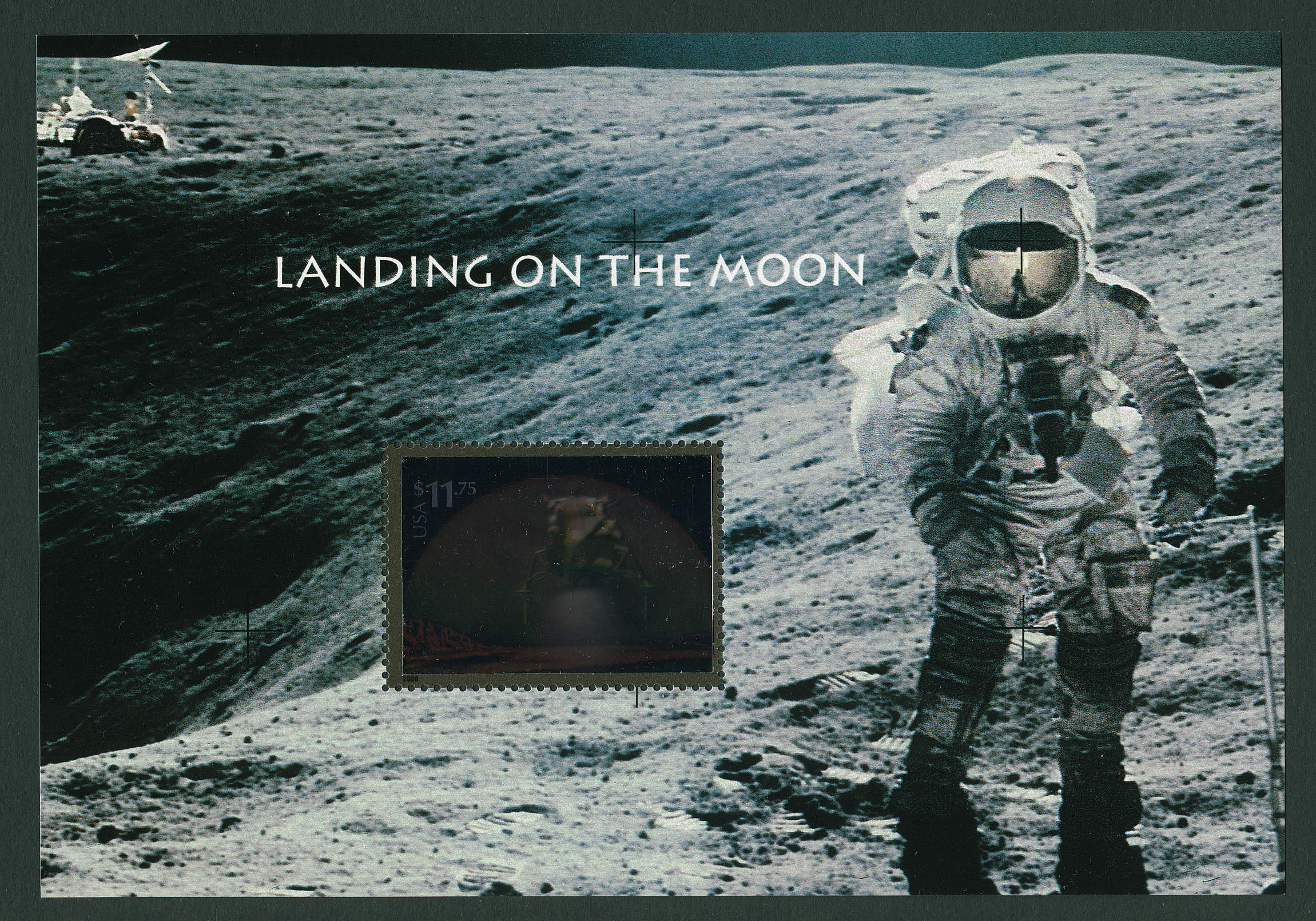 exploring the moon on stamps first man on the moon stamp sheet value