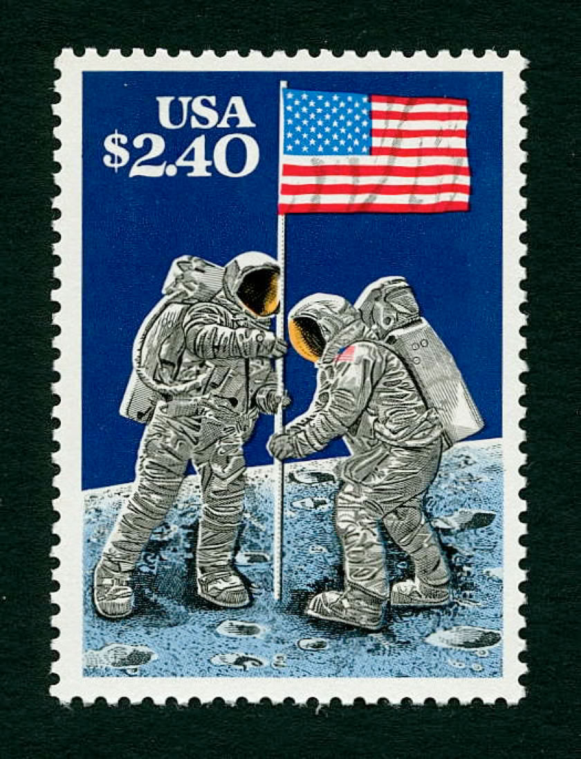 USA 1989 stamp Apollo 11