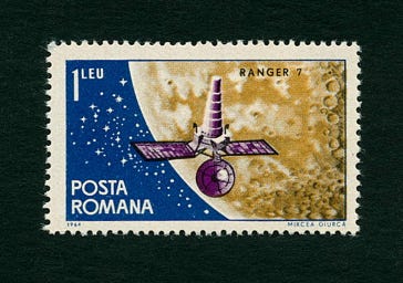 1965 Romania 1l stamp Ranger 7