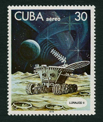 1978 Cuba 30c stamp Lunokhod 2