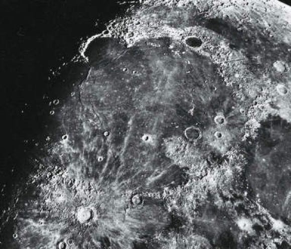 The impact crater Copernicus on Mare Imbrium