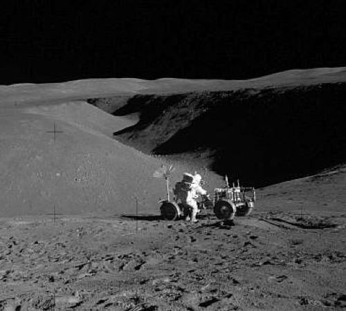 On the edge of Hadley Rille