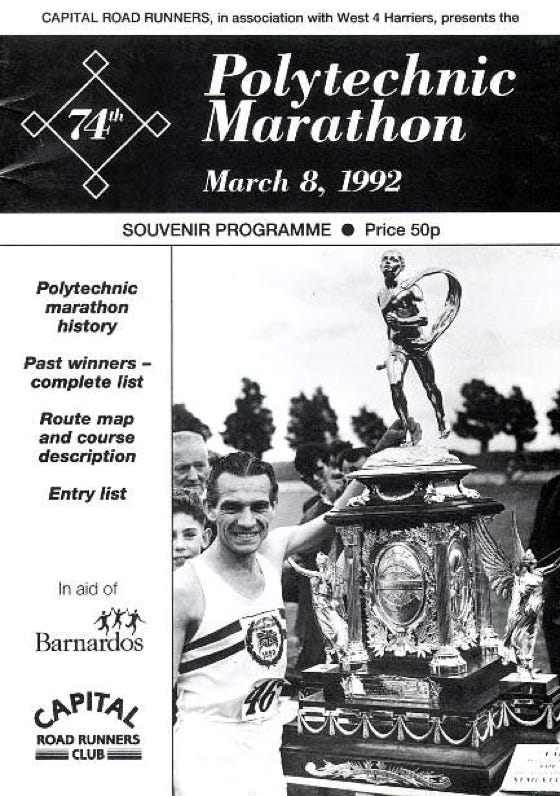 Polytechnic Marathon programme 1992