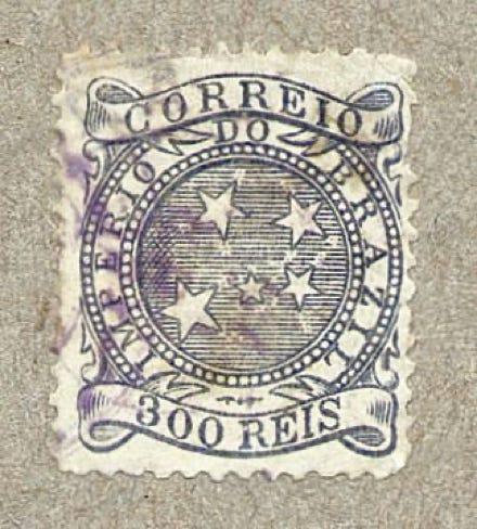 Brazil stamp from 1887 showing the Southern Cross