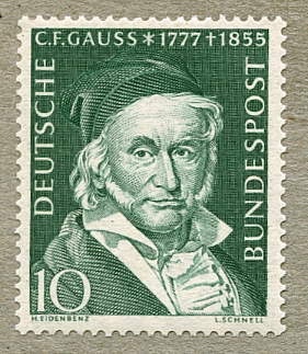 Germany 1955 C. F. Gauss  