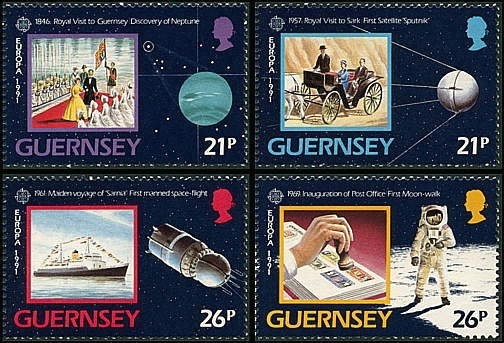 Guernsey Europe in Space stamp set 1991