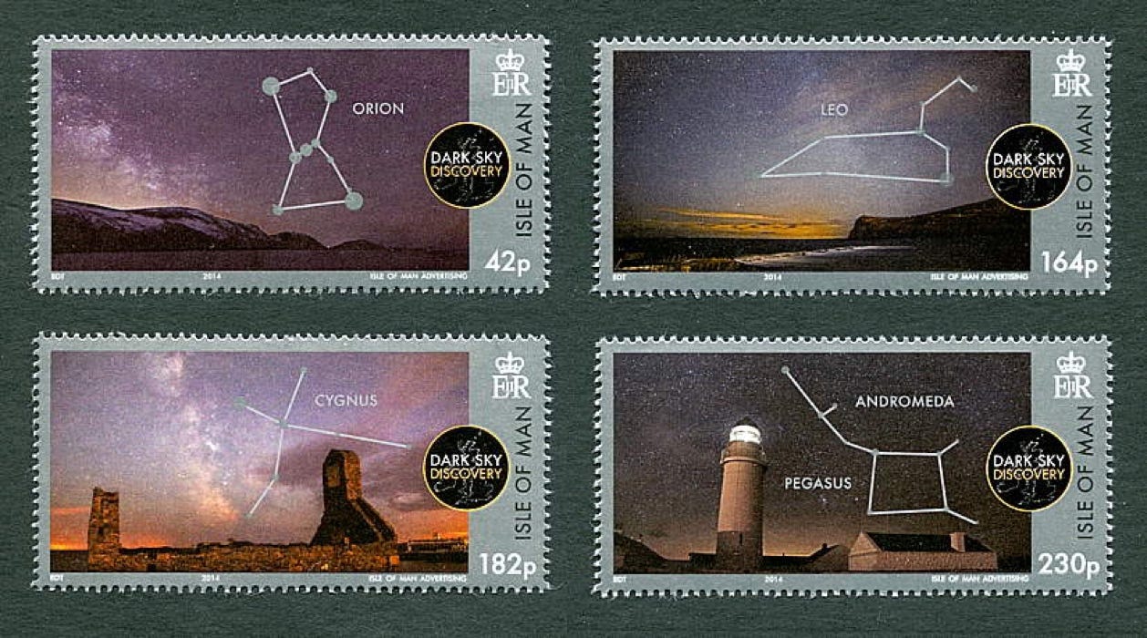 Isle of Man Dark Sky Discovery stamp set 2014