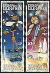 Europe in Space stamp set (Isle of Man) 1991 