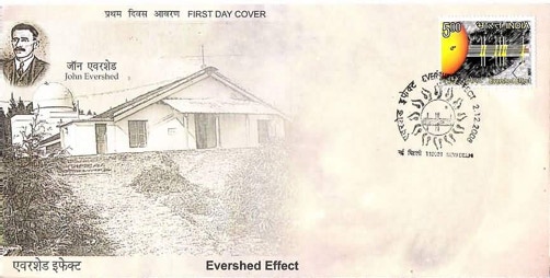 Evershed stamp cover
