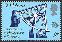 Halley stamp St Helena 1977