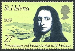 Halley stamp St Helena 1977