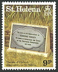 Halley stamp St Helena 1986