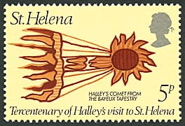 Halley stamp St Helena 1977