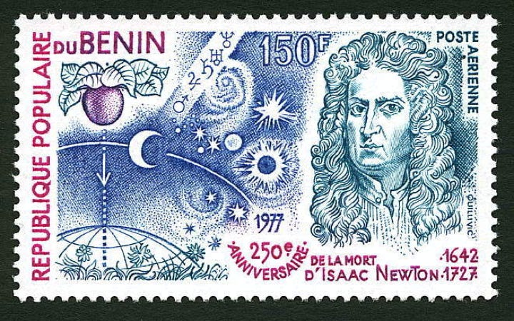 Newton stamp Benin