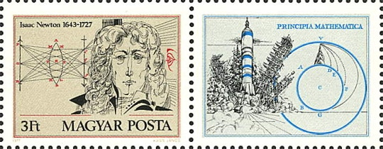 Newton stamp Hungary