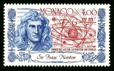 Newton stamp Monaco
