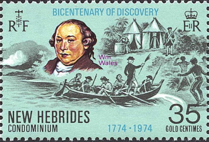 William Wales stamp New Hebrides