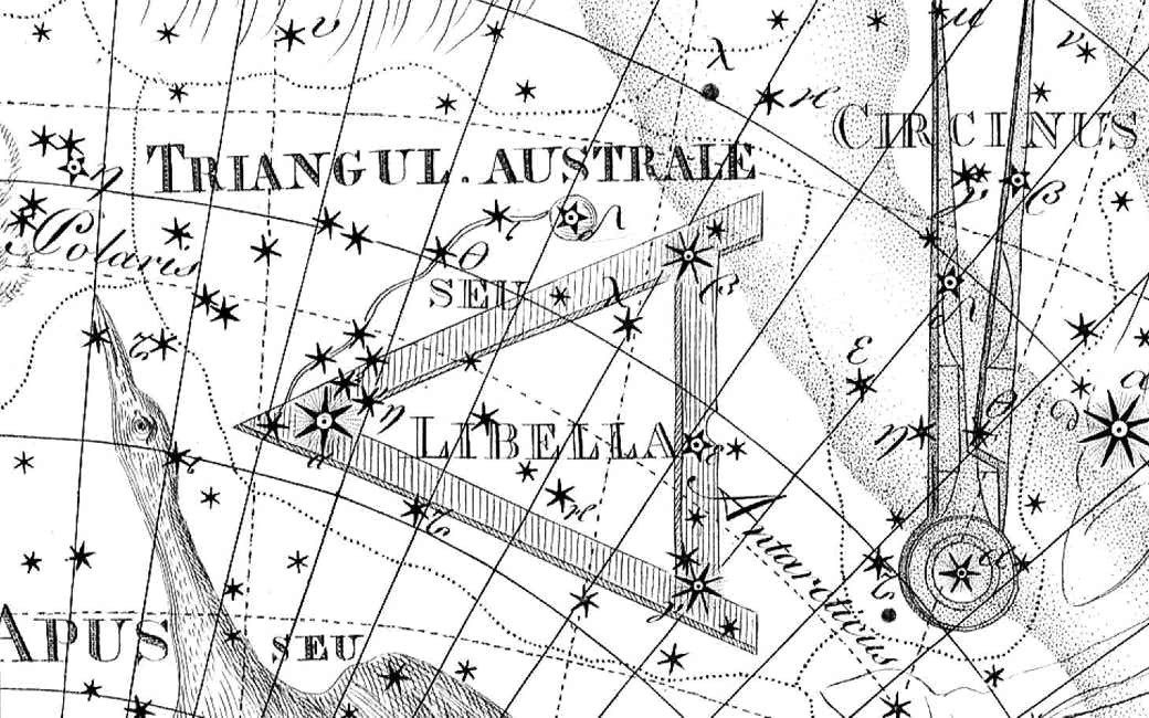 Triangulum Australe on Bode's Uranographia
