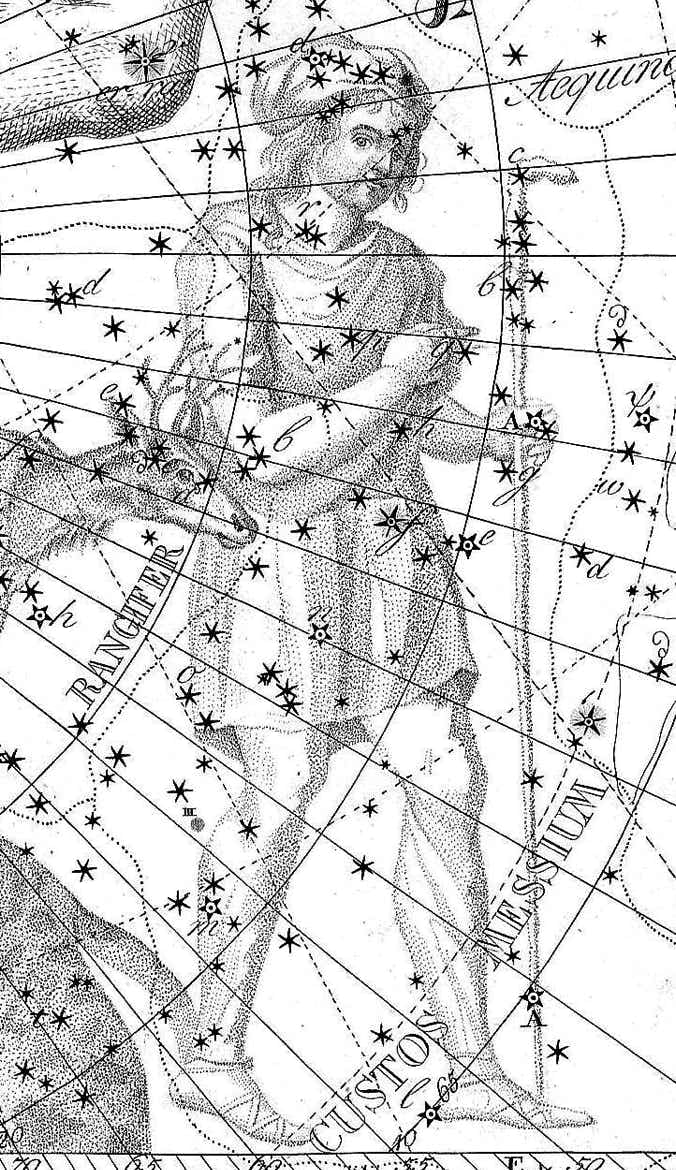 Custos Messium on Bode's Uranographia