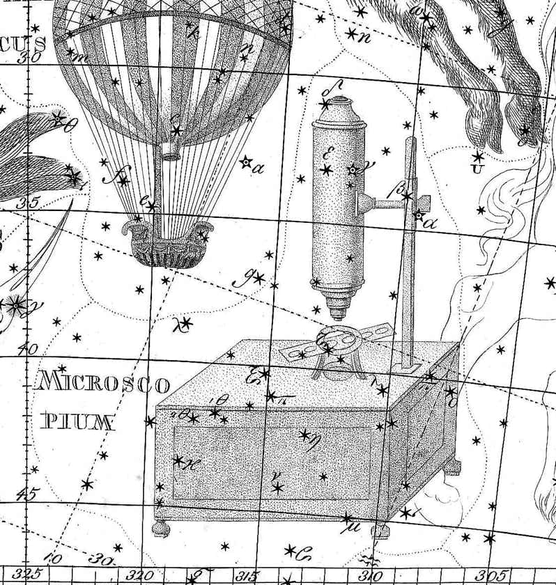 Microscopium on Bode's Uranographia