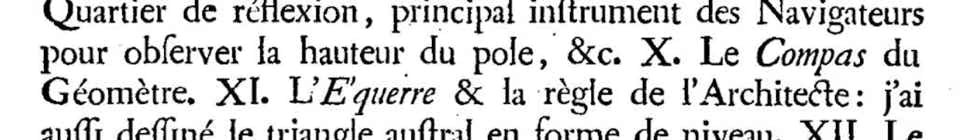Lacaille's description of Circinus (Compas)