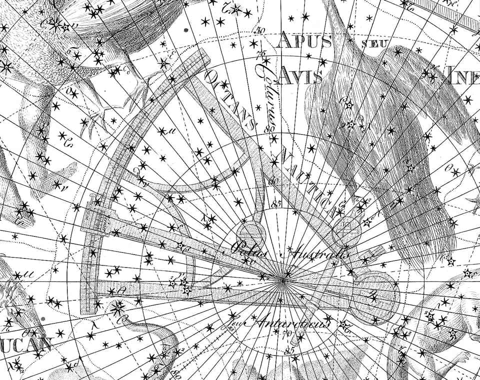 Octans on Bode's Uranographia