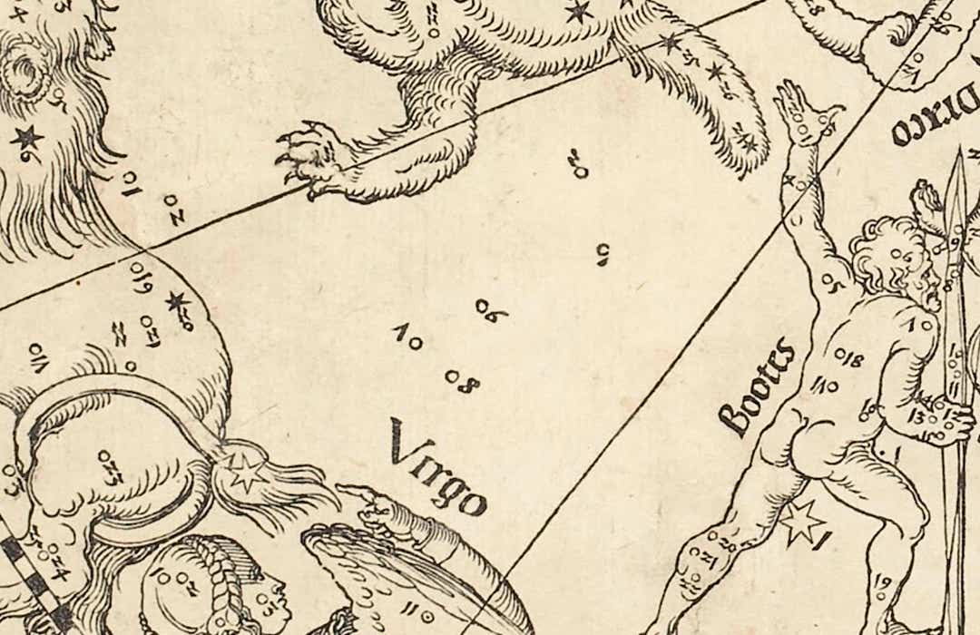 The triangle of stars outlining the ‘nebulous mass’ described by Ptolemy between Leo and Ursa Major