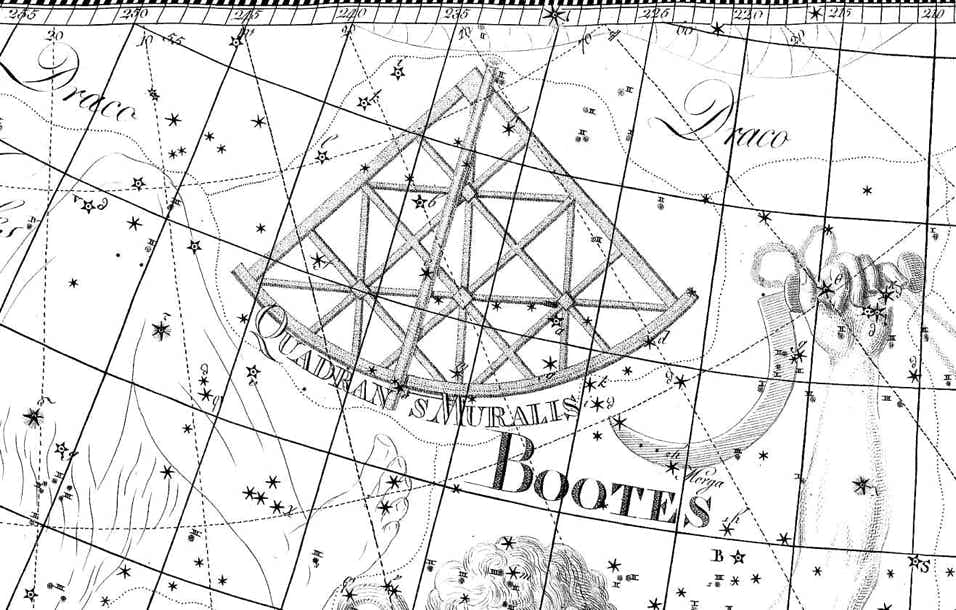 Quadrans Muralis on Bode's Uranographia