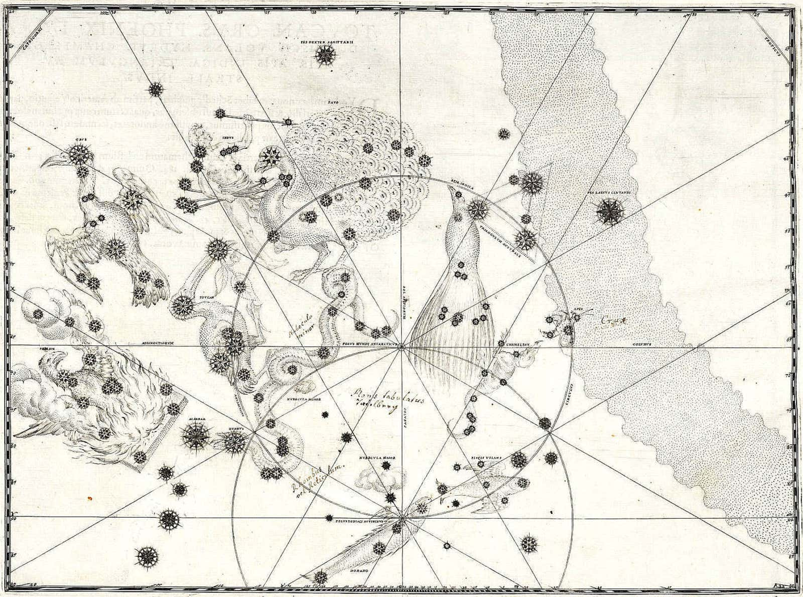 Johann Bayer's southern star chart