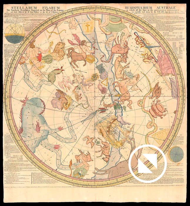 John Senex’s south celestial hemisphere of 172?