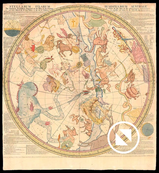 John Senex’s south celestial hemisphere of 172?