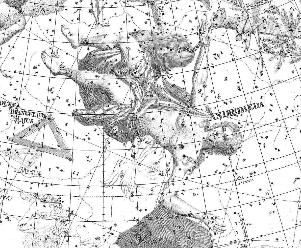Andromeda on Bode's Uranographia