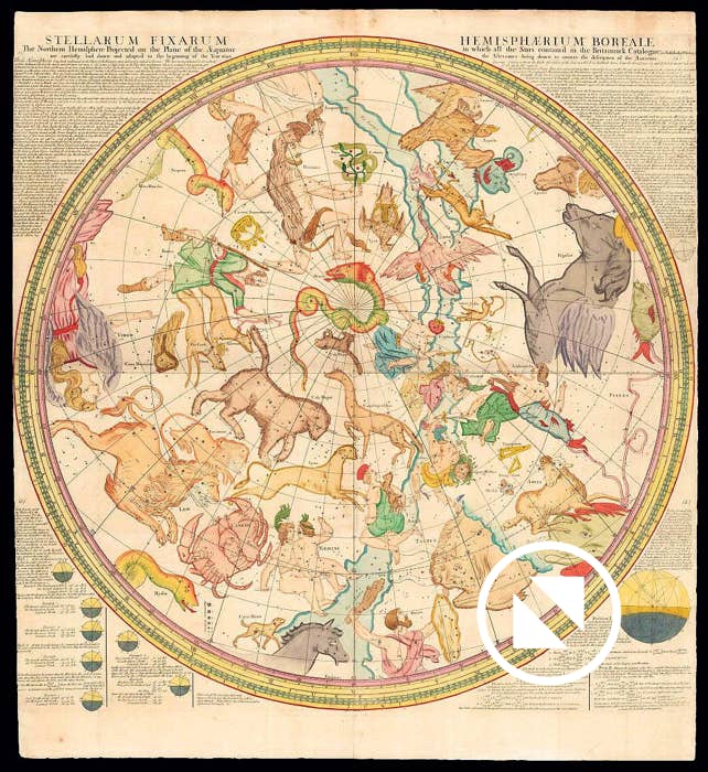 John Senex’s north celestial hemisphere of 1721/22