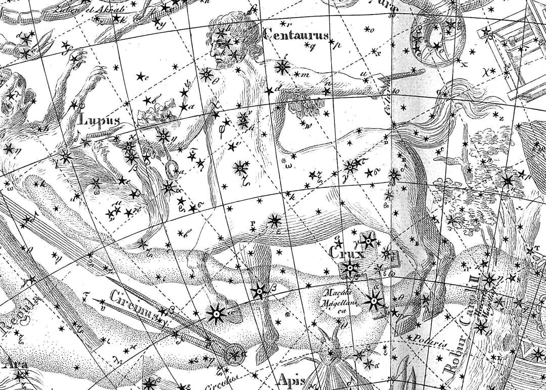 Centaurus on Bode's Uranographia