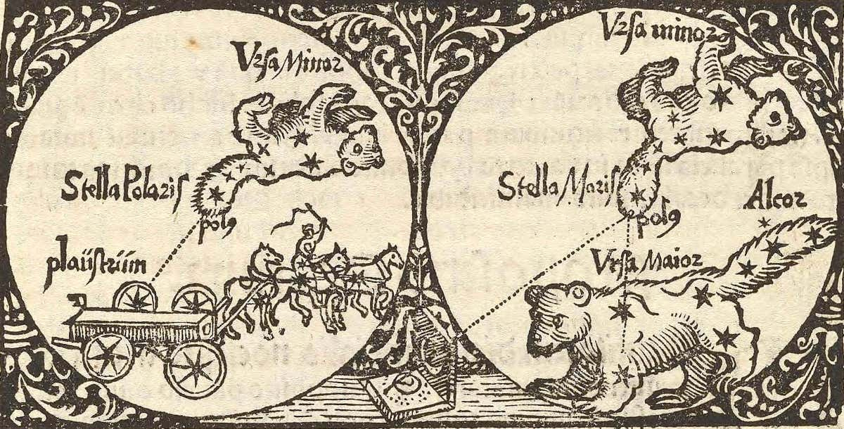 Apian's 1524 chart of the north polar region