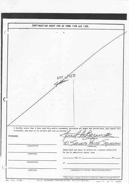 Page 2 of Buran's Rendesham Forest UFO statement